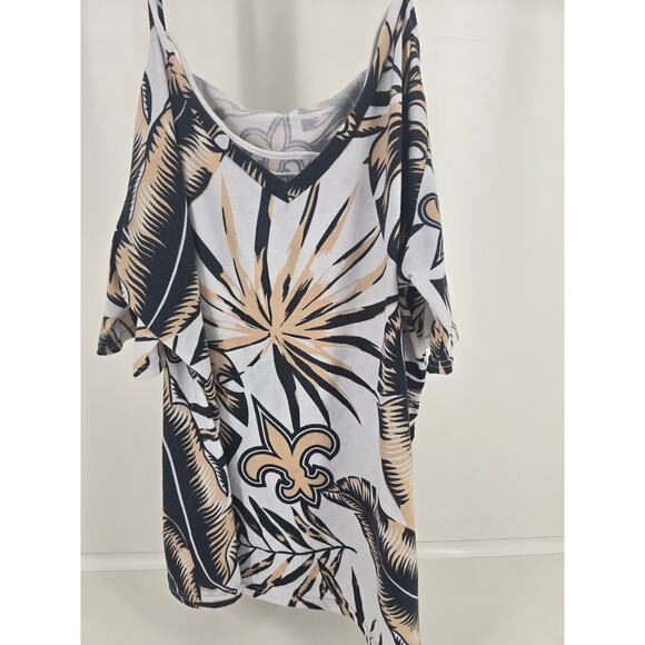 New Orleans Saints cold shoulder tee 3XL - Picture 1 of 3